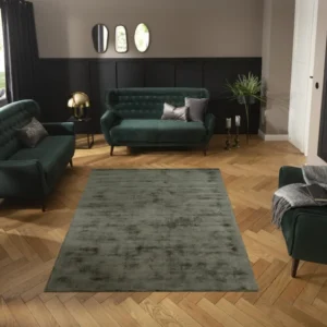 Covor Soley din viscoza, verde lucios 60x90 cm