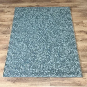 Covor Stockton cu tesatura plata, interior-exterior, albastru 115x170 cm