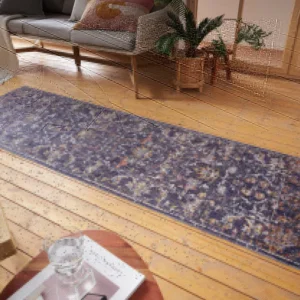Covor Suez cu design oriental, subtire model 3D 80x200 cm