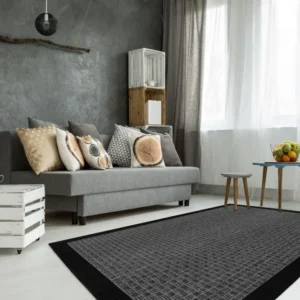 Covor Sunset cu tesatura plata, argintiu, potrivit si la exterior 120x170 cm
