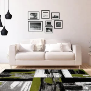 Covor SWING Lalee Home, verde, cu model abstract 160x230 cm