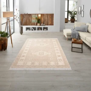 Covor tesut Steff, crem 80x150 cm