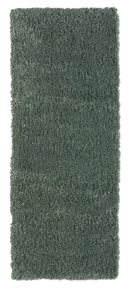 Covor traversă Banji verde moale și pufos 100x150 cm