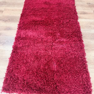 Covor traversă foarte pufos Viva roșu bordeaux 80x340 cm