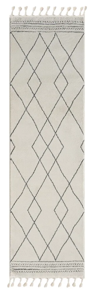 Covor traversă Moroccan Design moale si pufos 80x250 cm