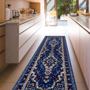 Covor traversă Oriental DELAVITA, albastru, 80x250 cm