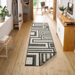 Covor traversă reversibil Cannes pentru interior si exterior, 67x230 cm