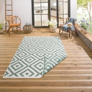 Covor traversă Ronda potrivit si pentru exterior, verde 80x150 cm