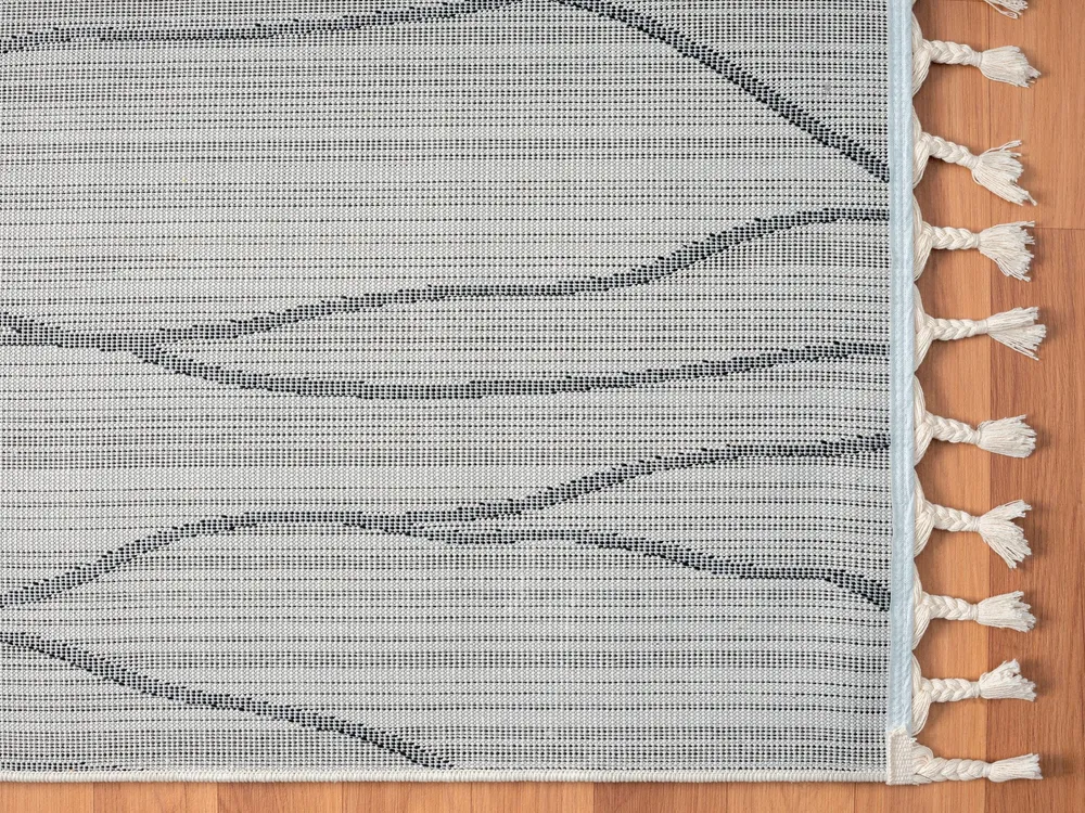 Covor traversă Shaggy Moroccan Handwrite, moale si pufos, 80x250 cm