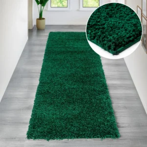 Covor traversă »Shaggy Soft« cu fir lung pufos verde 67x230 cm