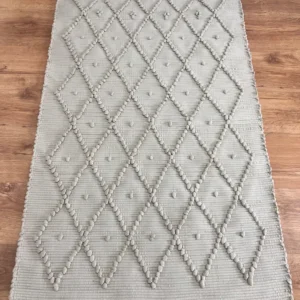 Covor traversa Blau Engel din materiale reciclate, gri 60x90 cm
