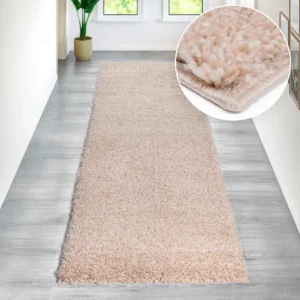 Covor traversa »Shaggy 30« bej nisip, moale si pufos 67x230 cm