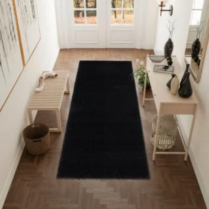 Covor traversa »Shaggy Soft« cu fir lung pufos, negru 67x230 cm