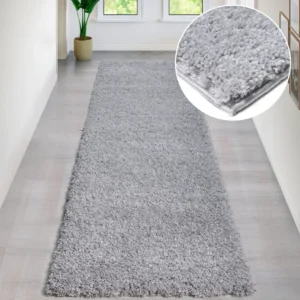 Covor traversa »Shaggy Soft« cu fir lung pufos, gri deschis 67x230 cm