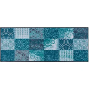 Covor Wash&Dry lavabil Tani, albastru 60x85 cm