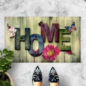 Covoras Intrare Usa Asi Home Sagomato , 40 x 60cm, PVC, Multicolor