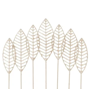 Deco perete 7 frunze din metal, 72x76 cm