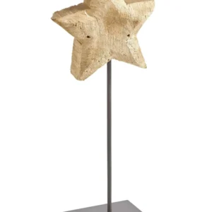 Decoratiune din lemn si metal, ideala pentru Craciun