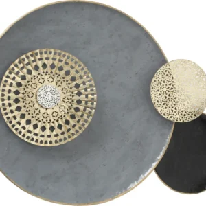Decoratiune de perete Jamila BOLTZE din metal, 100x75 cm