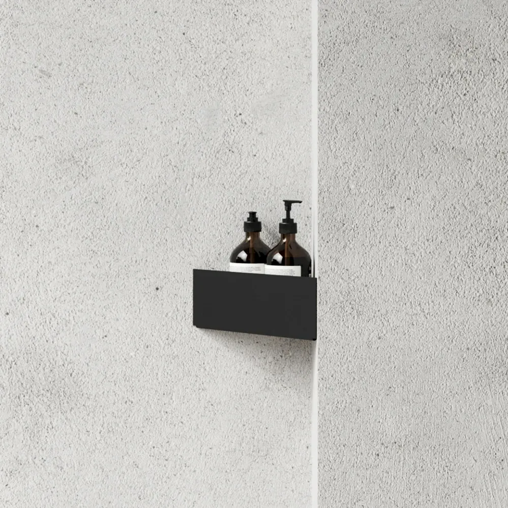 Etajeră Bath Corner - Negru