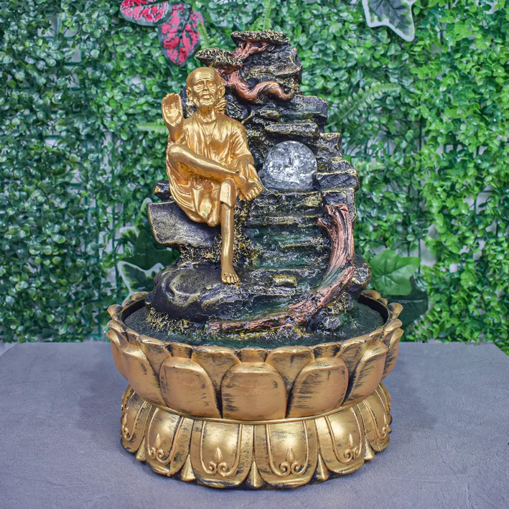 Fantana arteziana, Feng Shui, LED, pompa submersibila, Naimeed D5073, 26x26x38cm
