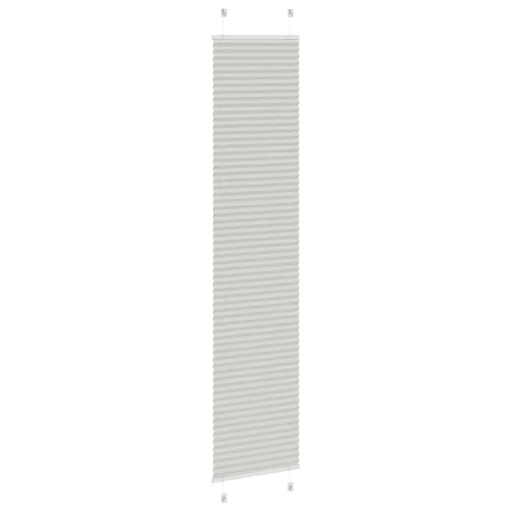 Jaluză plisată gri deschis 50x200 cm Lățime țesătură 49,4 cm