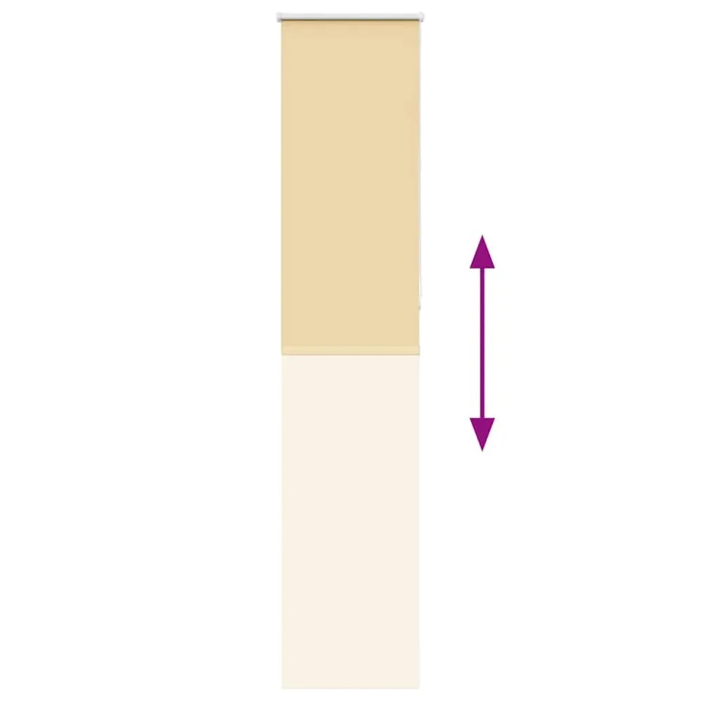 Jaluză cu role opace bej 60x230 cm lățime material 55,7 cm