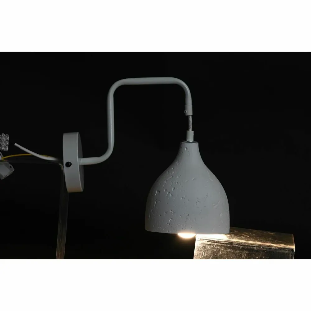 Lampă de Perete DKD Home Decor 14 x 27 x 26 cm Metal Цимент Gri închis 220 V 50 W Modern (2 Unități)