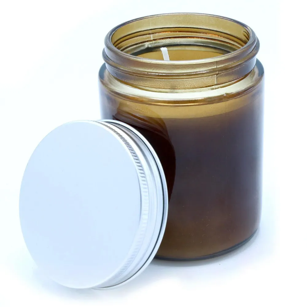 Lumânare de aromaterapie cu uleiuri esențiale de rozmarin și ceară de soia