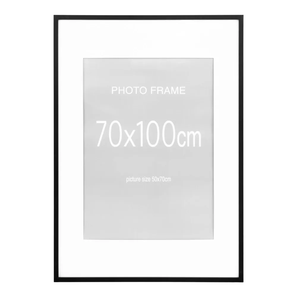 Marbella rama foto, 7 buc. negru si 8 buc. natur 70X100 cm