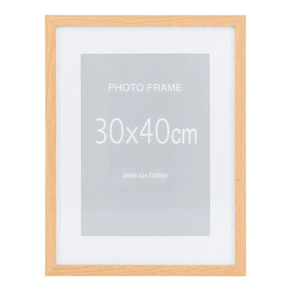 Marbella rama foto, 7 buc. negru si 8 buc. natur 30X40 cm