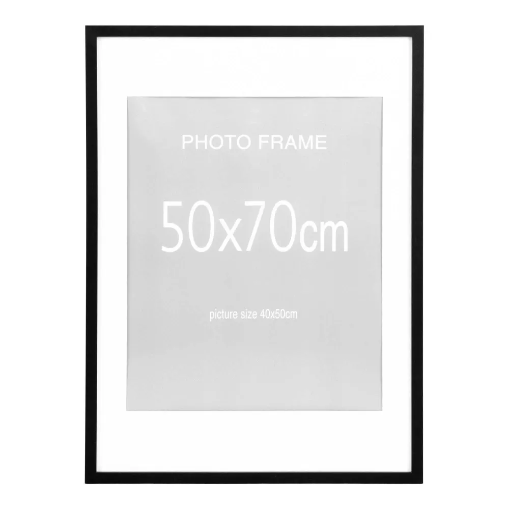 Marbella rama foto, 7 buc. negru si 8 buc. natur 50x70 cm