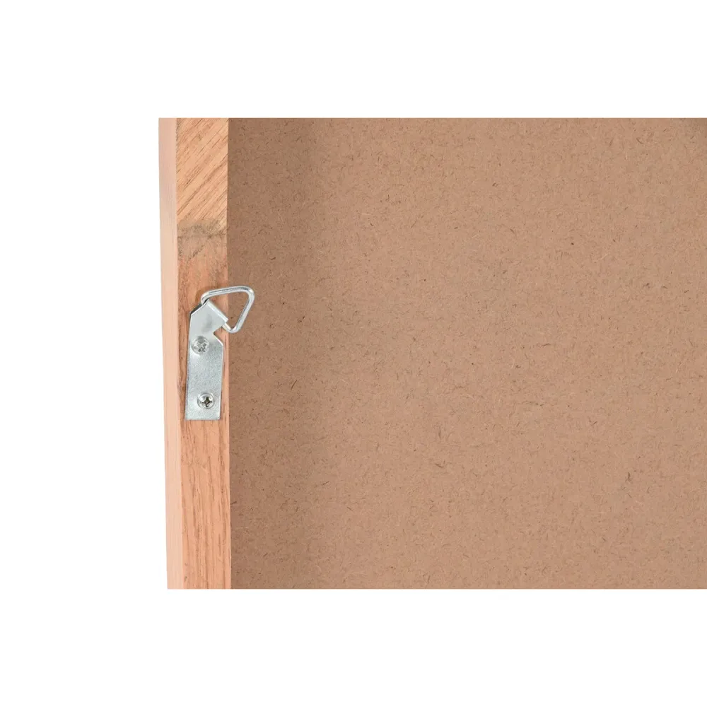 Oglindă de perete Home ESPRIT Natural Lemn Dub Scandi 60 x 5 x 60 cm