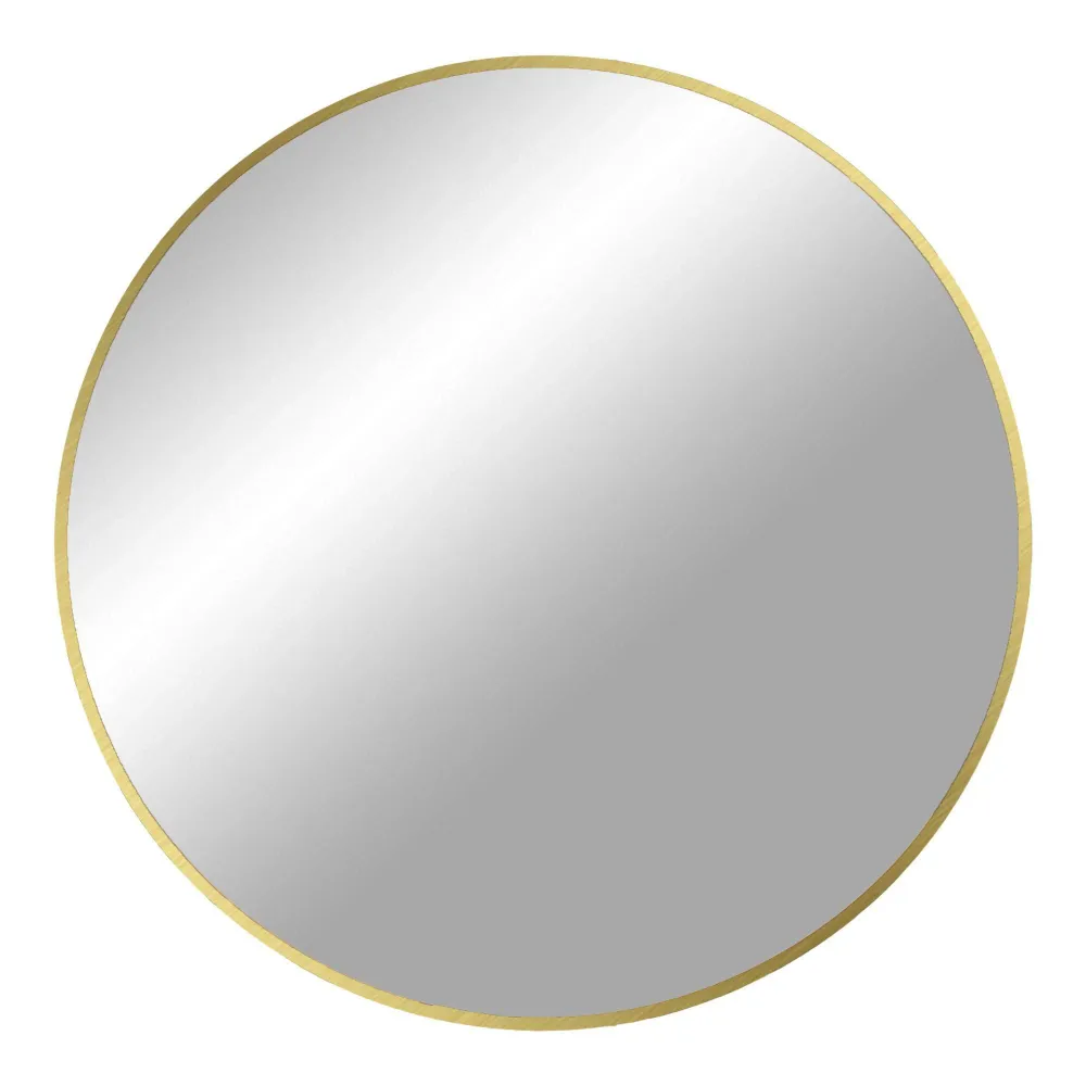 Oglindă rotundă Ø80 cm cu ramă aurie adâncă