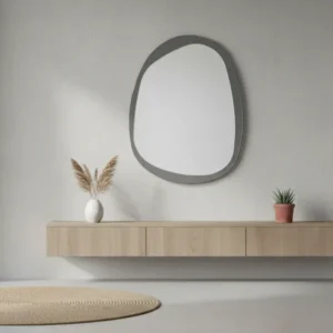 Oglinda PLAZA, gri, 80x60 cm