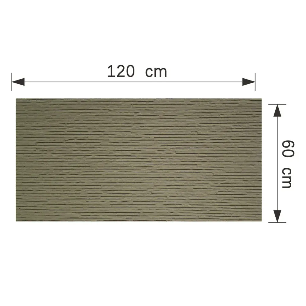 Panou decorativ din praf de piatra, Naimeed D7332, flexibil, ignifug, strat protector ceramic, rezistent la razele UV, 120...