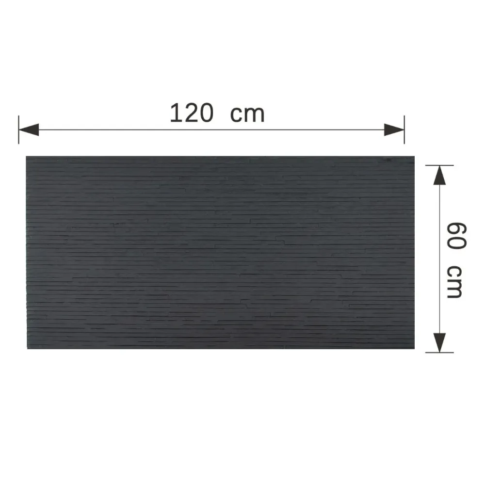 Panou decorativ din praf de piatra, Naimeed D7333, flexibil, ignifug, strat protector ceramic, rezistent la razele UV, 120...