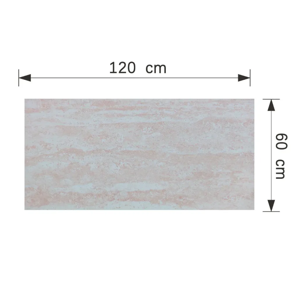 Panou decorativ din praf de piatra, Naimeed D7311, flexibil, ignifug, strat protector ceramic, rezistent la razele UV, 120...