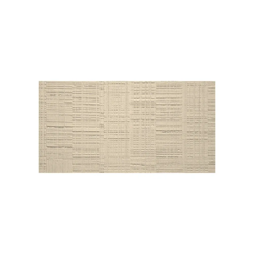 Panou decorativ din praf de piatra, Naimeed D7327, flexibil, ignifug, rezistent la razele UV, 120x60x0.2 cm, bej vanilie