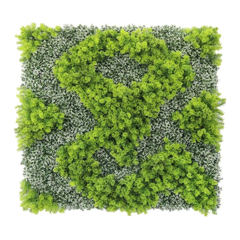 Panou din plante artificiale,cu frunze, Naimeed D7441, Verde, 100x100 cm
