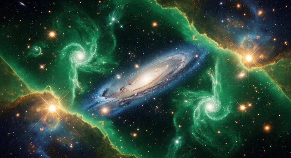 Papel de parede crianç | Multiple nebulosoare colorate