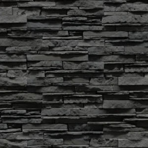Piatra decorativa fatada / soclu din beton Stegu Congo Graphite 47.3x12x1.6/3.3 cm