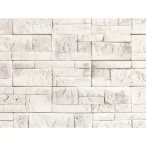 Piatra decorativa fatada / soclu din gips Stegu Savona 1 White 30x9.8x1.6/1.9