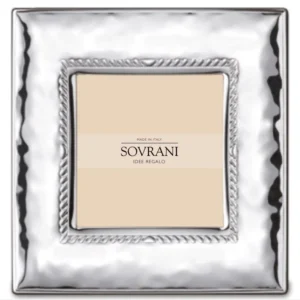 Ramă foto pătrată Sovereigns 18x18cm argintiu bilaminat w397