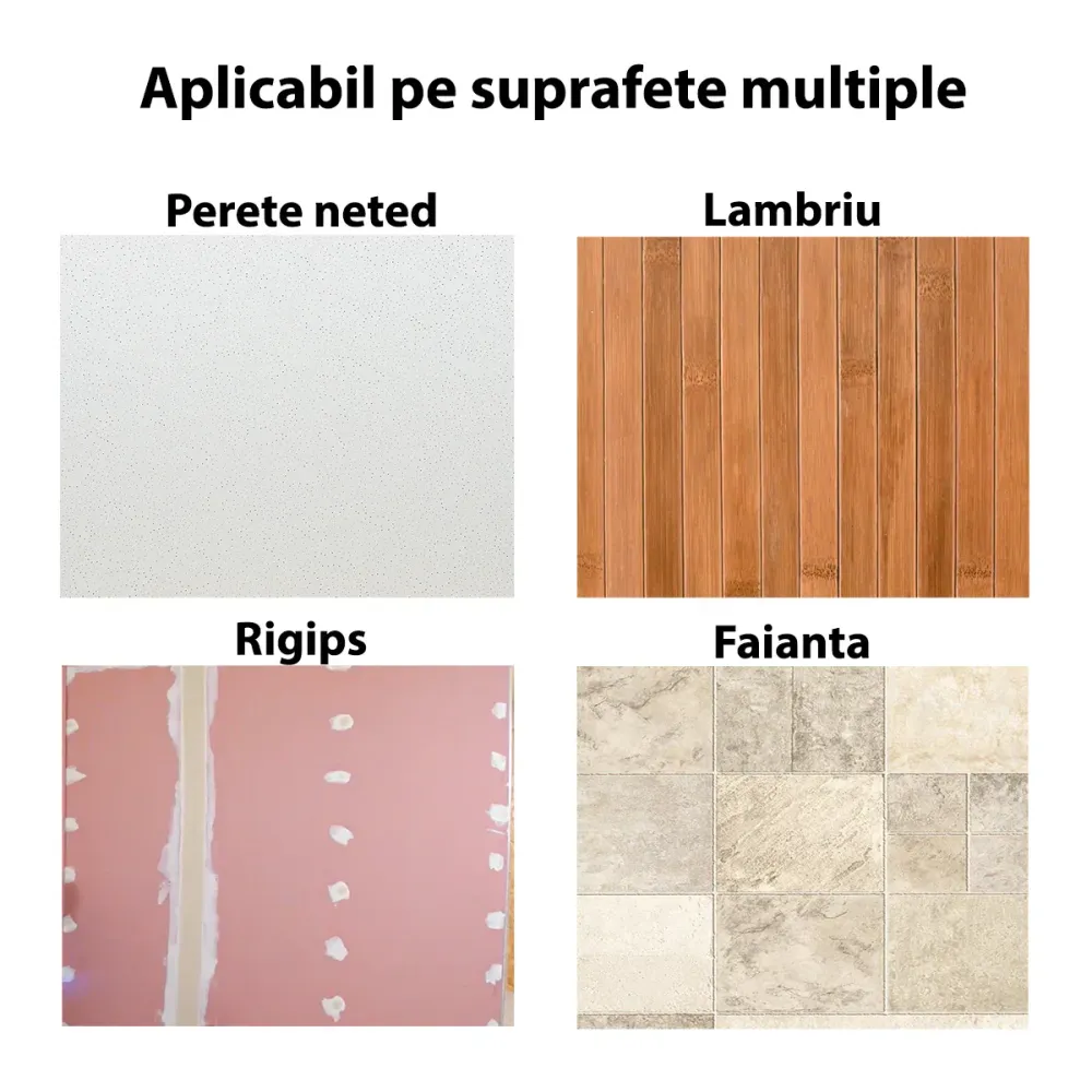 Rola panou autoadeziv, Naimeed D5690, design modern, 2mm grosime, 60x300cm, Maro