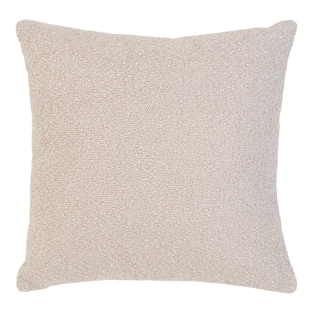 Savannah Perna din material bouclé, bej 45x45 cm