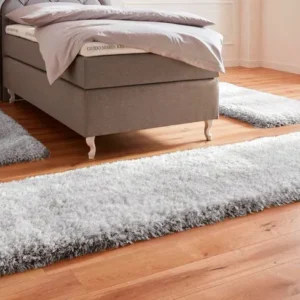 Set 3 covoare pentru dormitor Micro exclusiv foarte groase, gri