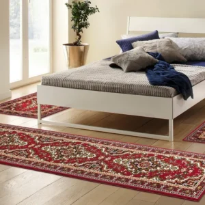 Set 3 covoare pentru dormitor Oriental DELAVITA, roșu