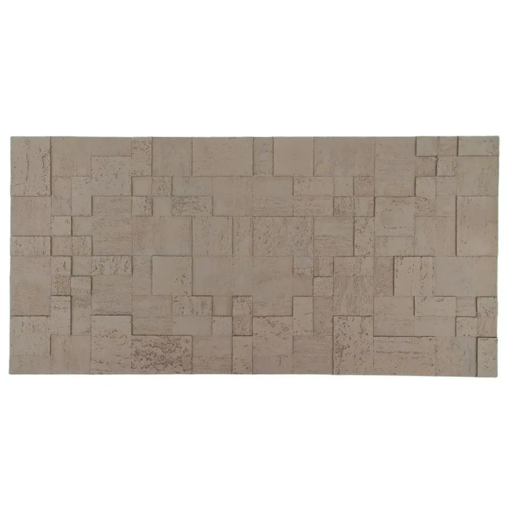 Set 10 panouri decorative din praf de piatra, Naimeed D7364, flexibile, ignifuge, strat protector ceramic, rezistente la r...