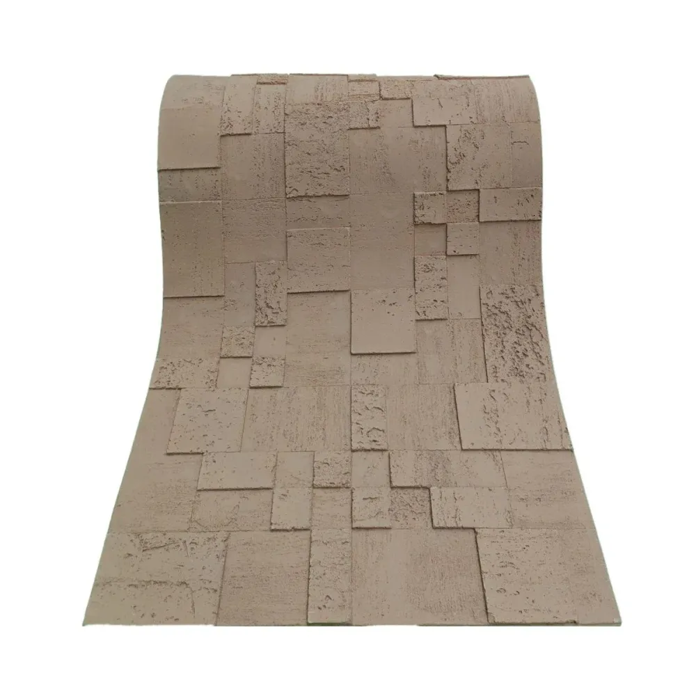 Set 10 panouri decorative din praf de piatra, Naimeed D7364, flexibile, ignifuge, strat protector ceramic, rezistente la r...